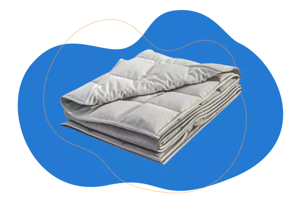 Gefaltete Emma Premium Gewichtsdecke
